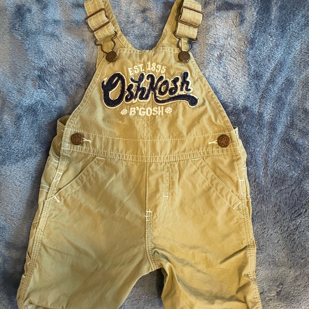 OshKosh B'gosh Tan Kids Overalls